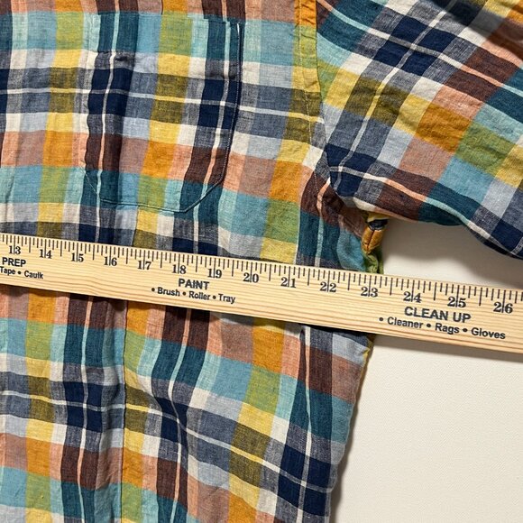 Tommy Bahama Linen Shirt Long Sleeve Button Down Blue Colorful Men's size XXL - Picture 4 of 9